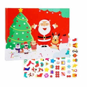 Christmas Quiet Educational Jelly Sticker Activity Book