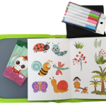 Kids Dinosaur Erasable Drawing & Activity Set for Travel