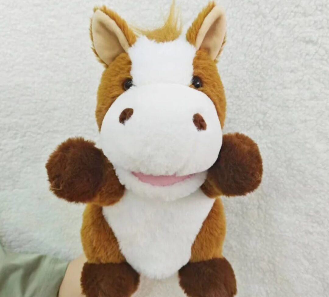 Plush Hand Puppet Toy - Horse