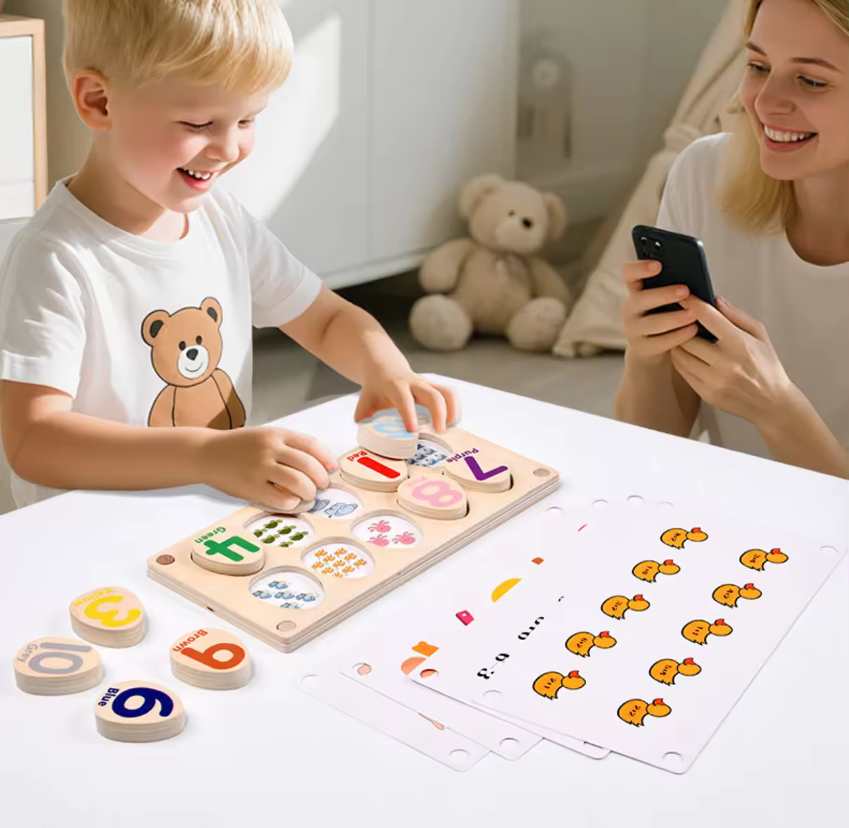 Montessori Style Egg Counting Board