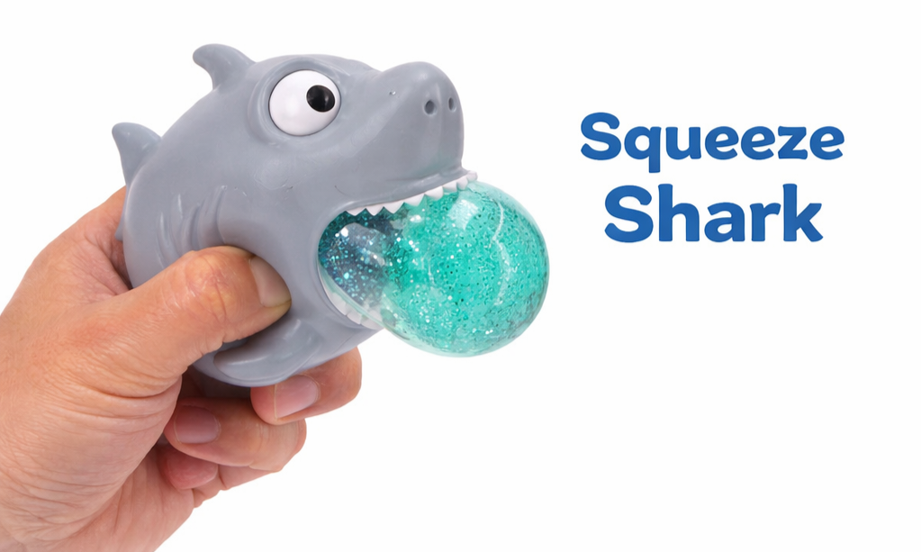 Squeeze Glitter Stress Relief Sea Animal - Shark