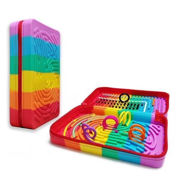 Double Sided Sensory Activity Silicone Case - Image 3